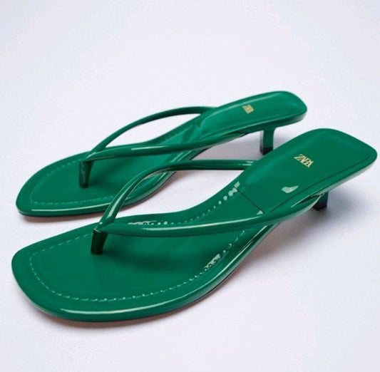 Zara Green Slipper